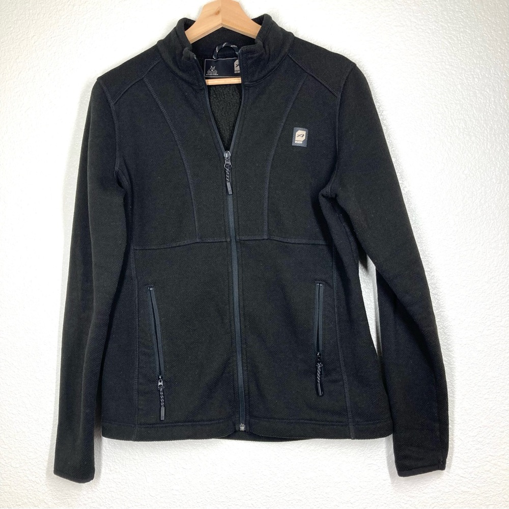 Orage Women's Sweater Medium Black Full Zip Fleece Ski Snow Jacket